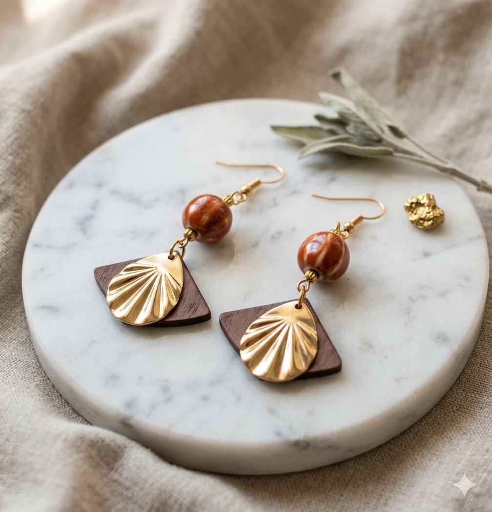 Boucles d'oreilles AMBRE