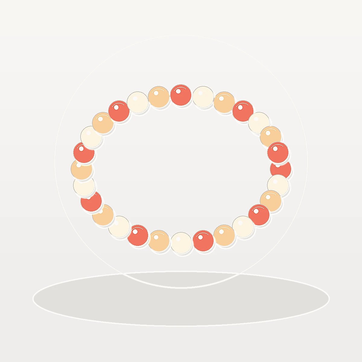 Bracelet Corail Ivoire